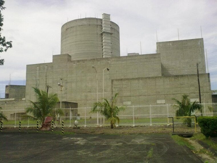 The Philippine nuclear power plant in Bataan.