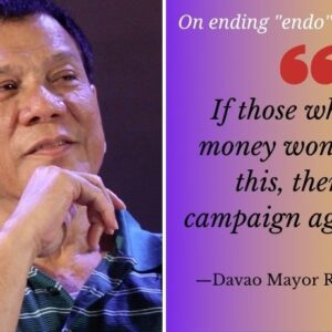 Dead Duterte’s promise to end endo: What makes it unwarranted?