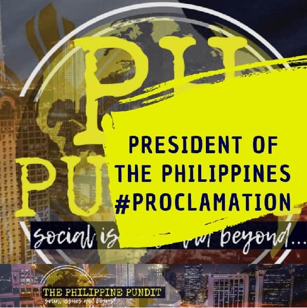 President of the Philippines Proclamation