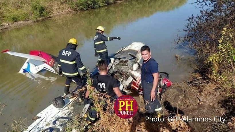 Pilot dead in a 2-seater plane crash in Alaminos