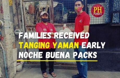 Tanging Yaman gives out 300 Noche Buena packs to families